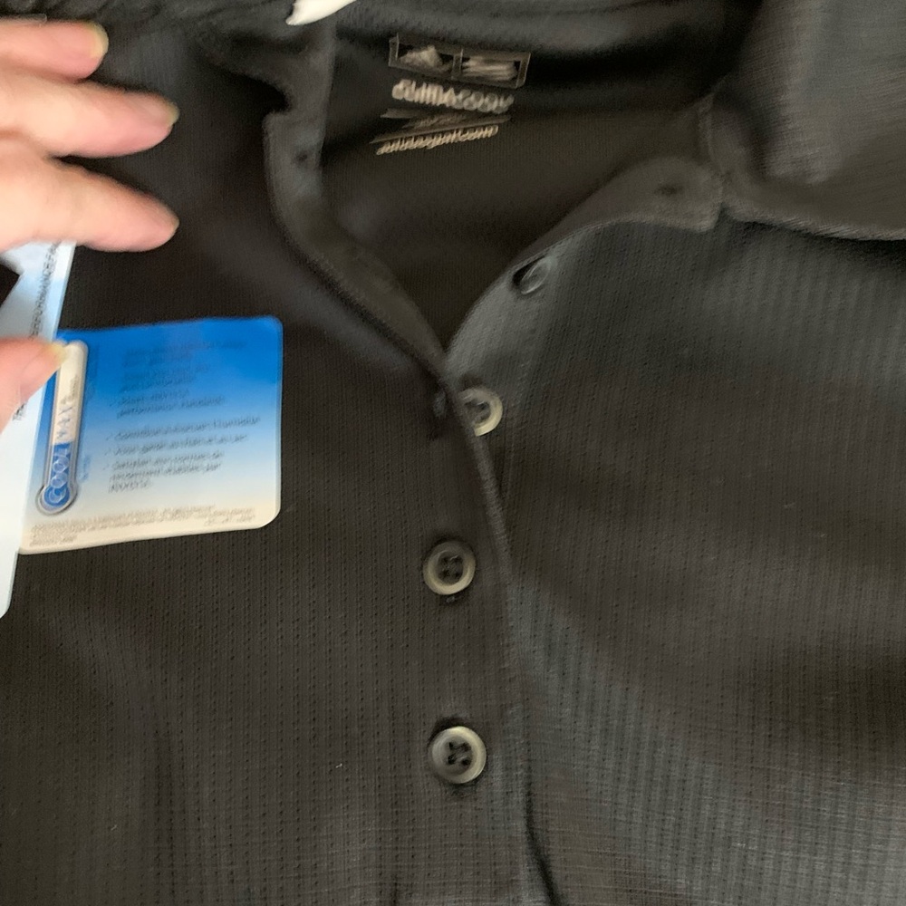 Adidas Black ClimaCool Polo Shirt - Picture 7 of 7